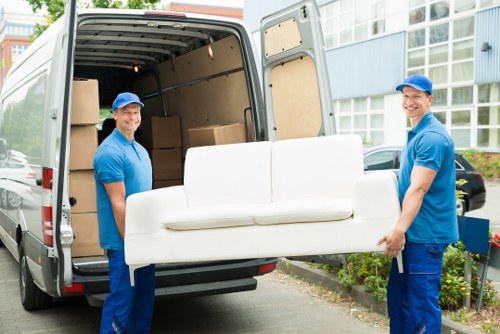 Man with van arriving for a small local move in Westham