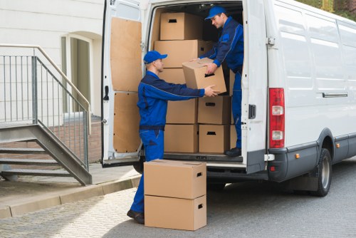 Commercial removal service supporting an office move in East London