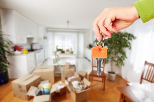 Commercial moving team planning a business relocation in West Ham