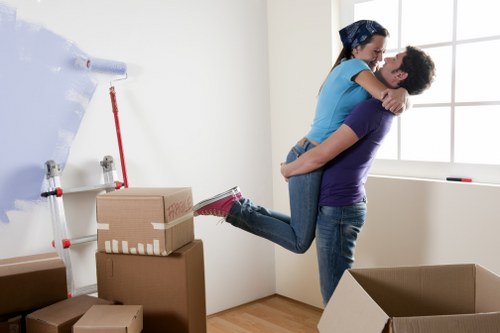House removalists supporting a West Ham family moving day