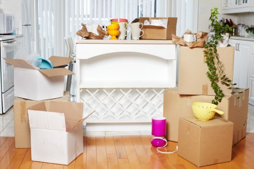 Local moving van helping with flat and home removals in West Ham