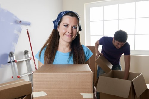 Flat removals preparation in a West Ham apartment building