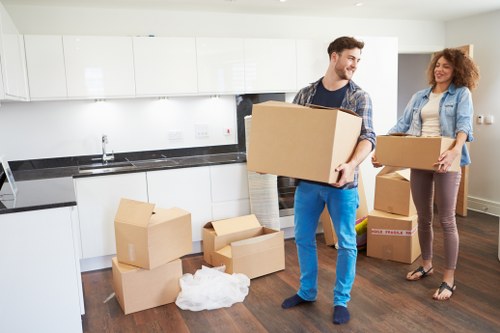 Local team handling furniture removal near West Ham Station