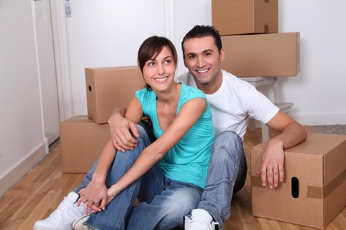 Moving team helping with a home move in West Ham