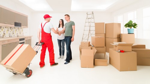 Careful packing and loading for a West Ham house move