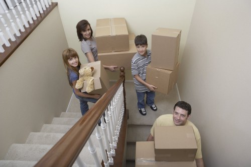 Local office relocation team handling business move logistics